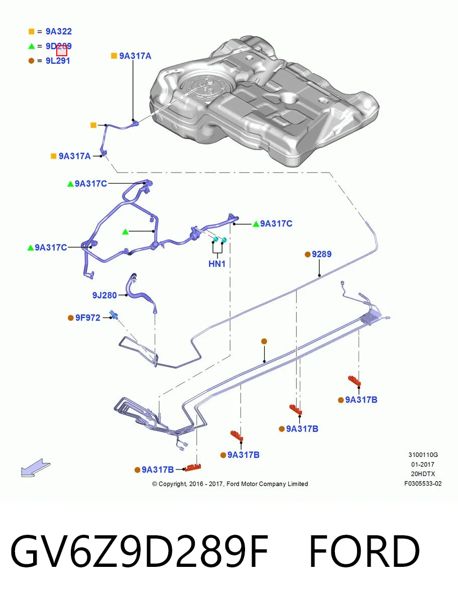 GV6Z9D289F Ford 