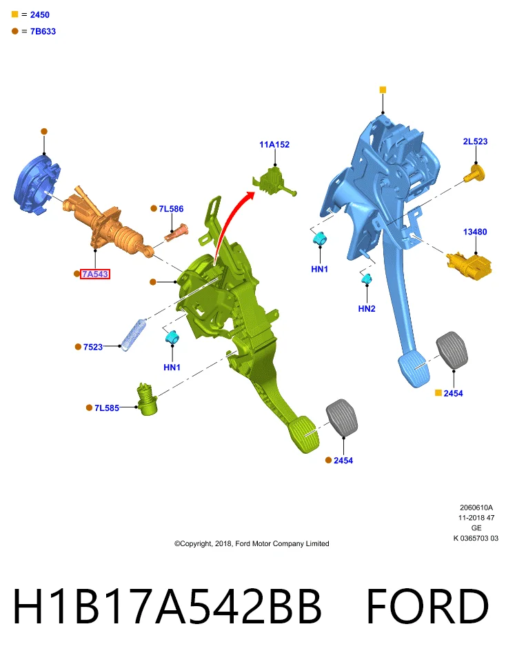 Купити Головний циліндр зчеплення Ford Focus IV HP
