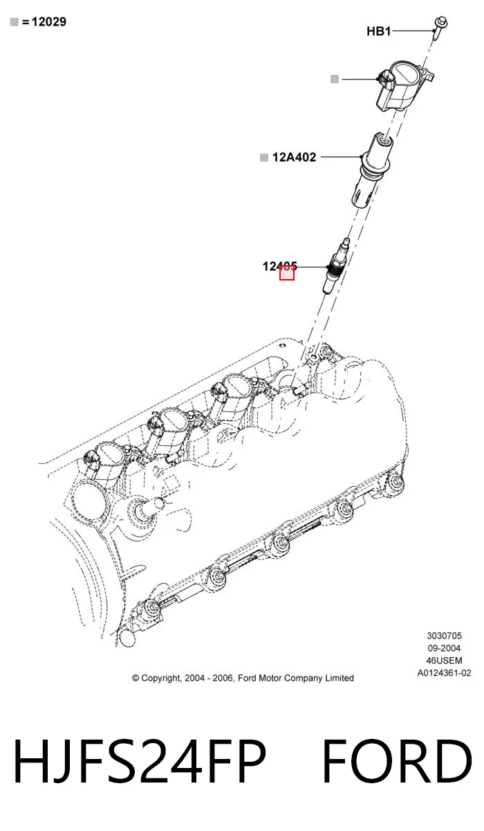 HJFS24FP Ford Свіча запалювання
