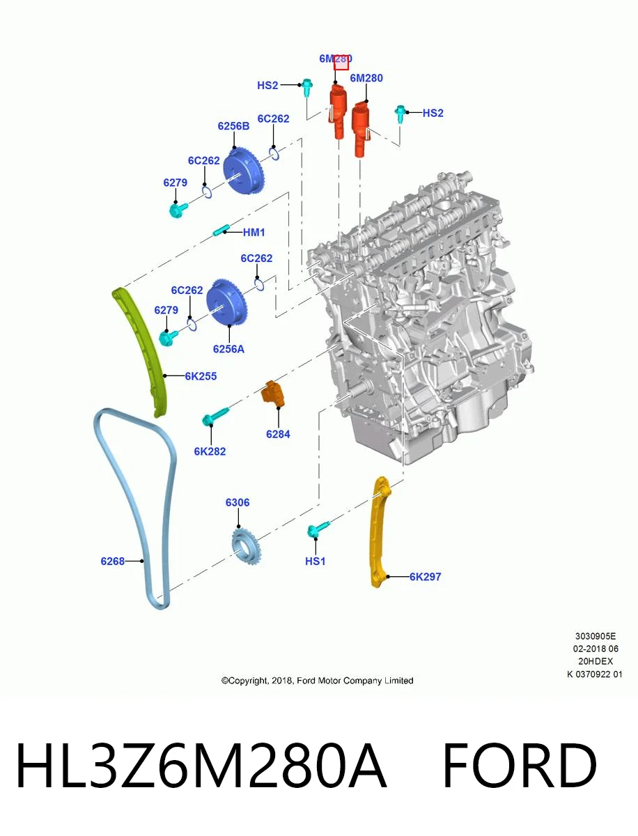 HL3Z6M280A Ford 