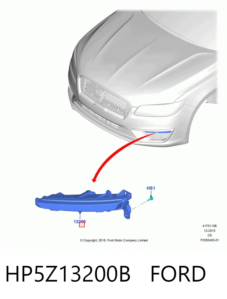 HP5Z13200B Ford Протитуманка ліва