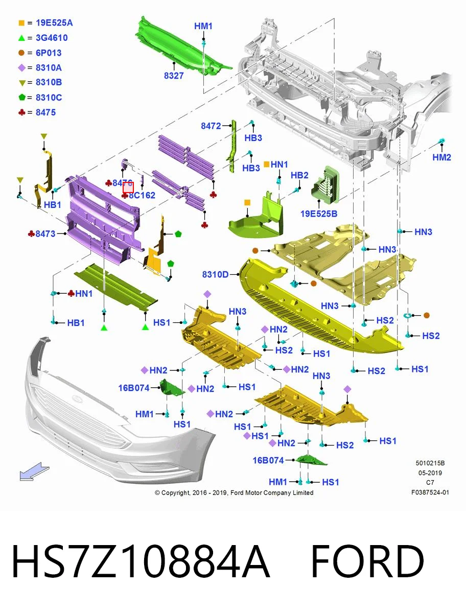 HS7Z10884A Ford 