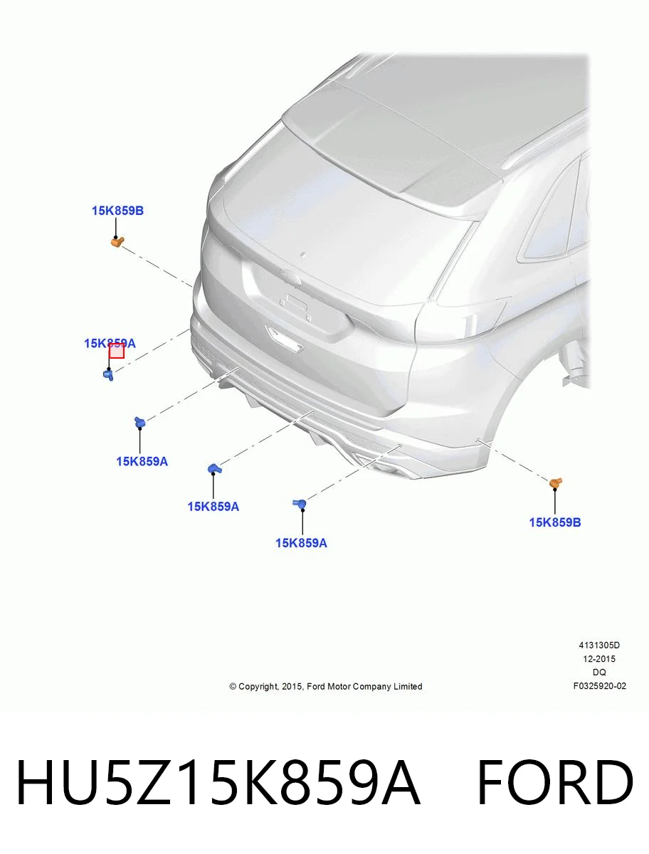 HU5Z15K859A Ford Датчик сигналізації парковки (парктронік), задній