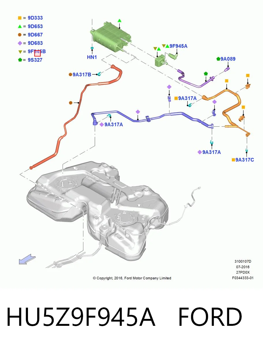 HU5Z9F945A Ford 