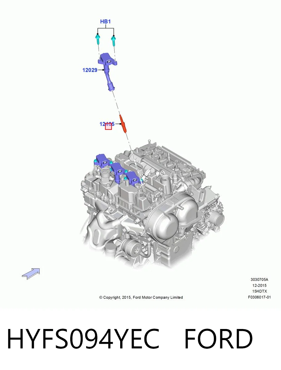HYFS094YEC Ford Свіча запалювання