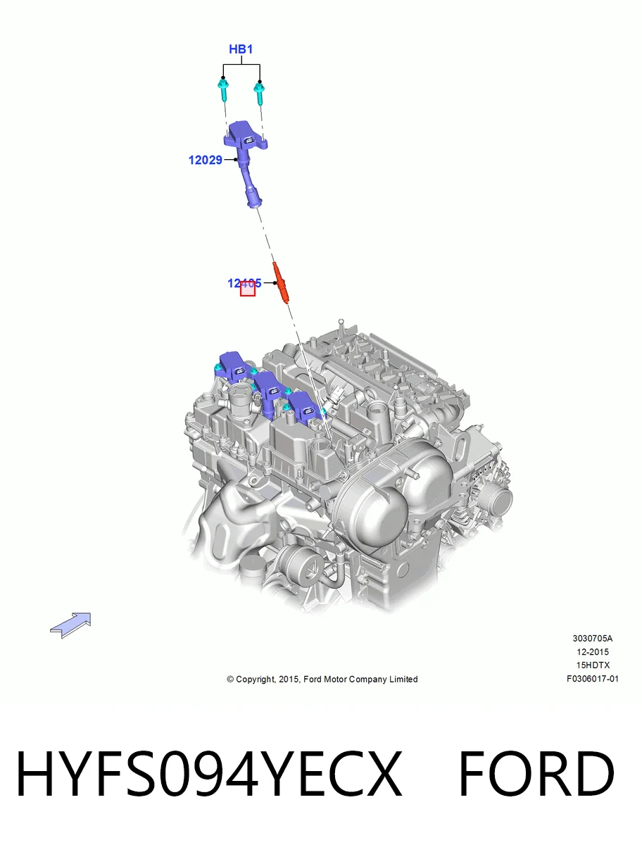 HYFS094YECX Ford Свіча запалювання