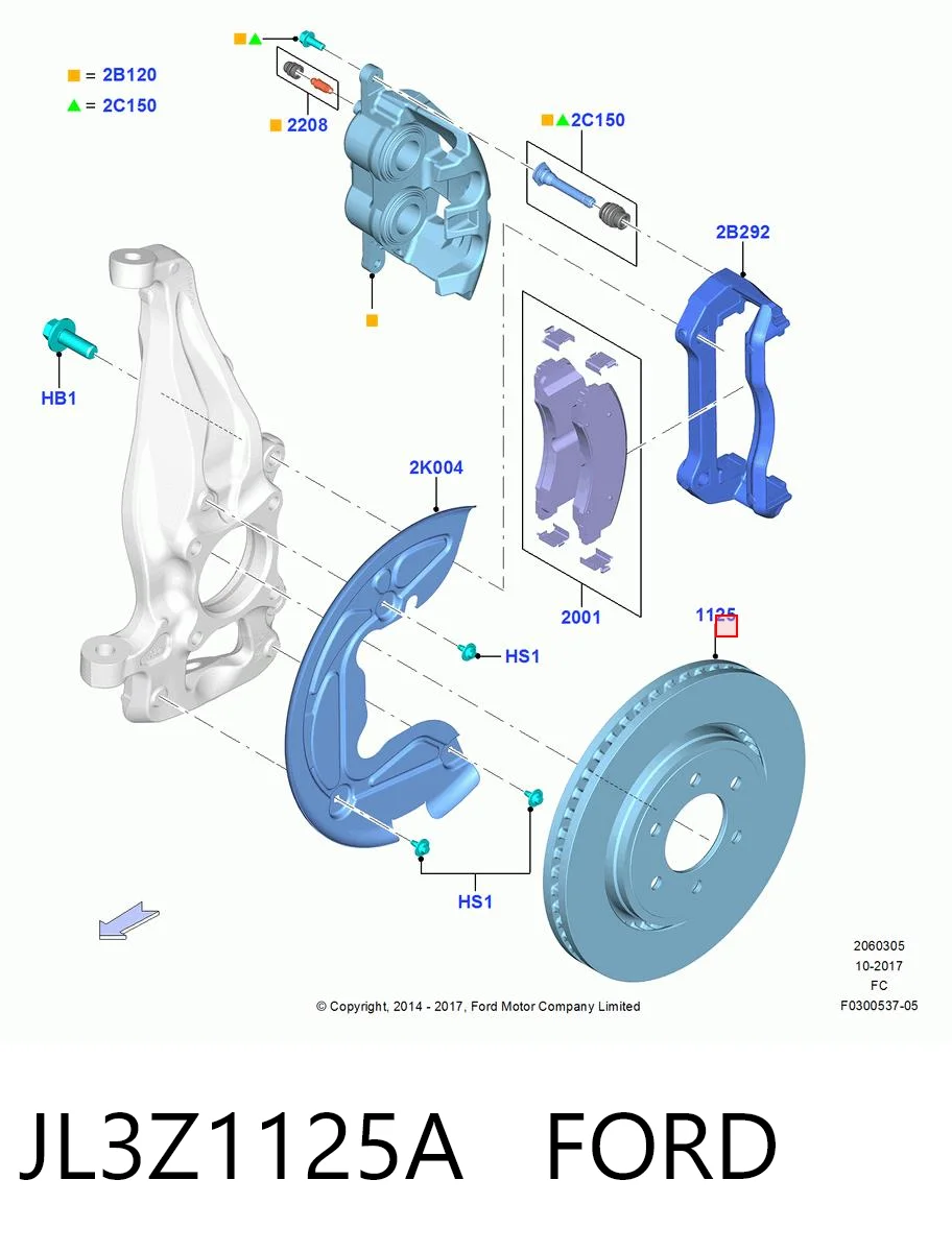 Диск переднього гальма R1 Concepts 83054204 ціна, від 102.10 USD