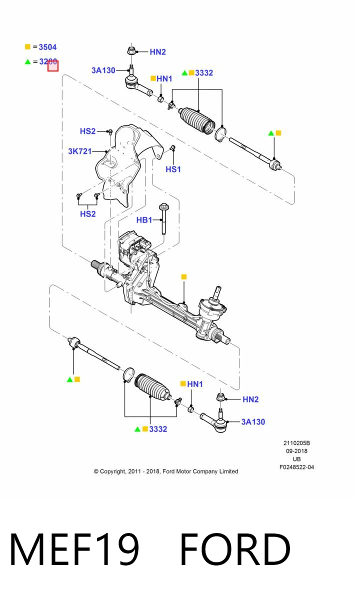 MEF19 Ford Тяги кермові