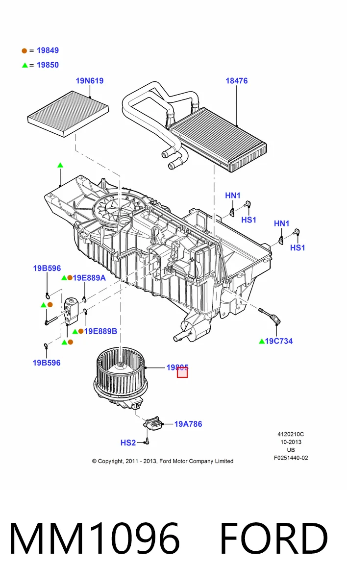  Вентилятора пічки Ford Explorer 