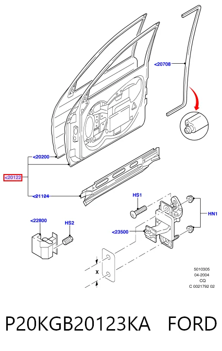 Водійські двері Ford Ka 