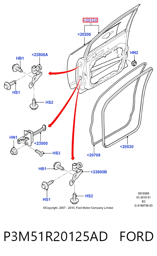  Двері передні ліві Ford C-Max 