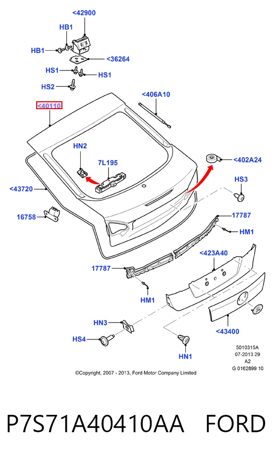 П'яті двері Ford Mondeo IV хетчбек (CA2) (2007 - 2014) ціна, від 67.24 USD