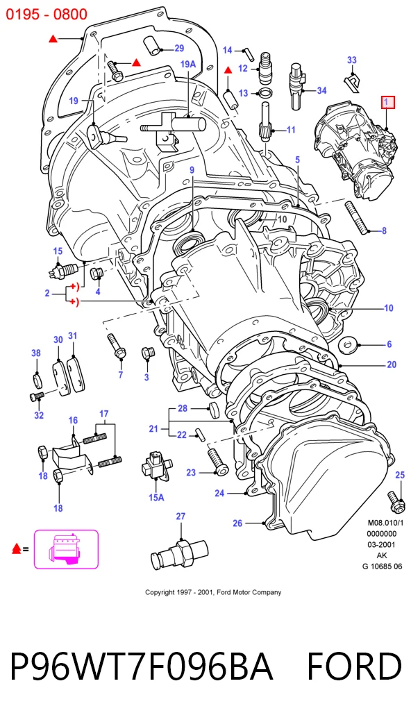 Купити Коробка передач Ford Escort VII GAL, ANL
