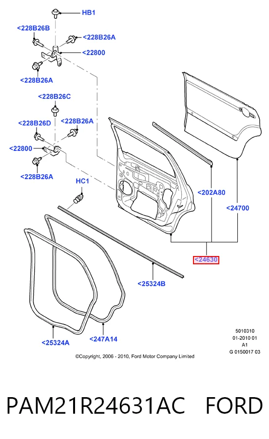 Двері пасажирськи задні ліві на Ford S-Max  CA1