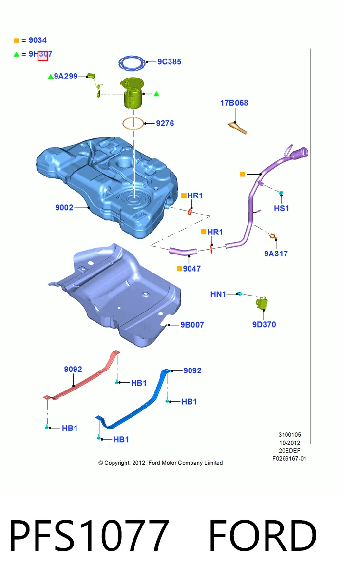 Модуль бензонасоса Ford Fusion седан (CD) (2012 - 2022) ціна, від 63.35 USD