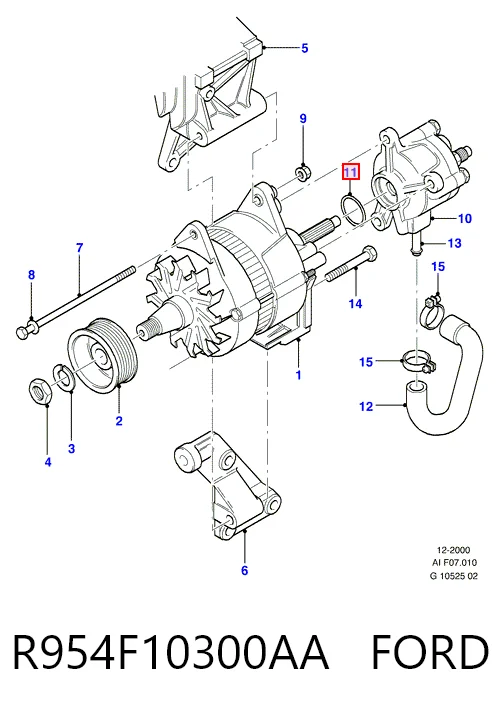 R954F10300AA Ford Авто генератор