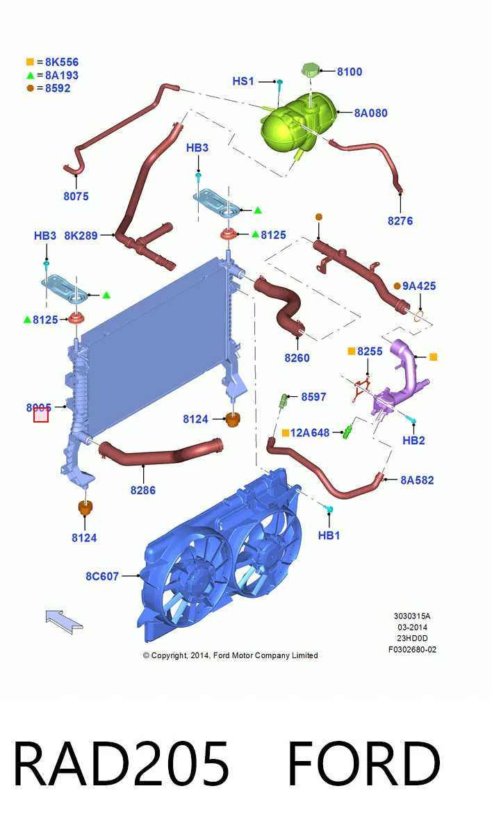Радіатор RAD13486 FVP