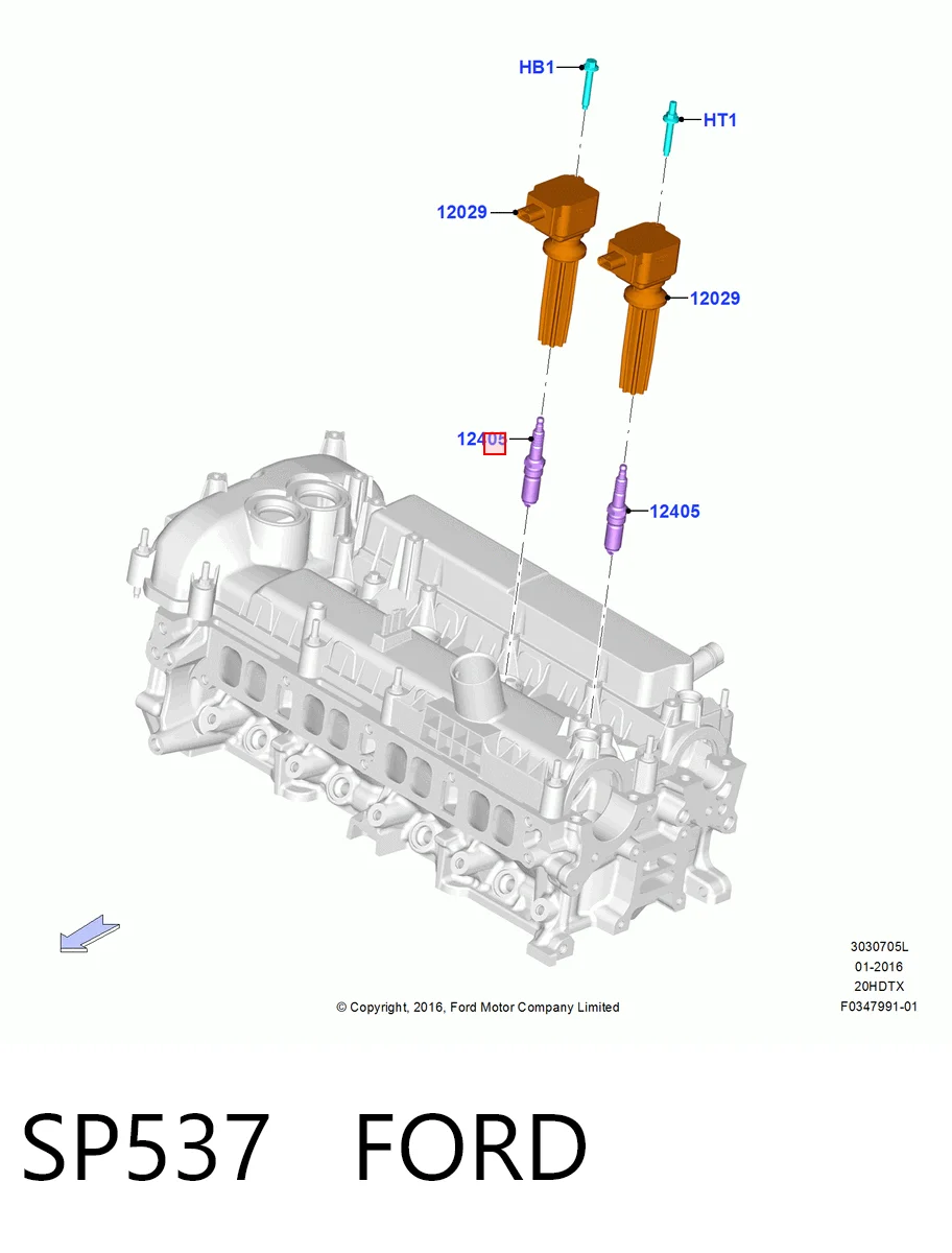 SP537 Ford Свіча запалювання