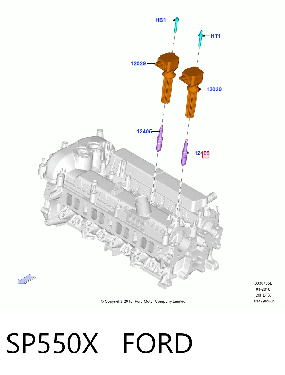 SP550X Ford Свіча запалювання