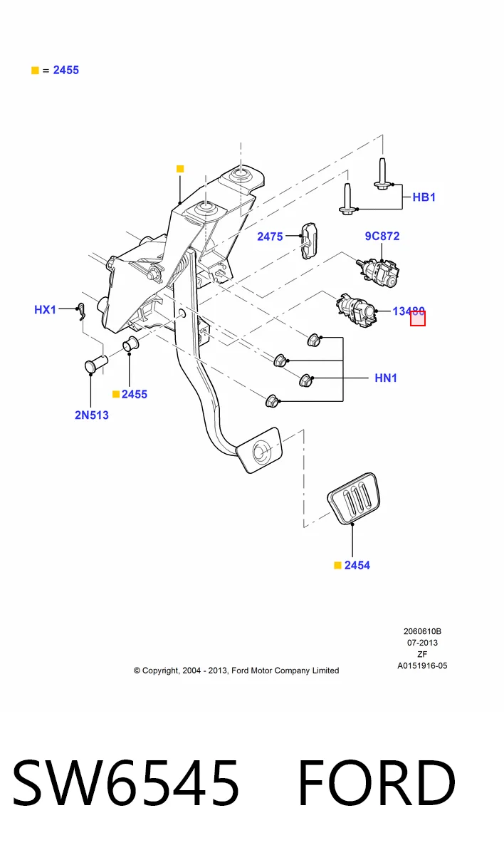 Жабка тормозу LR005350 Rover