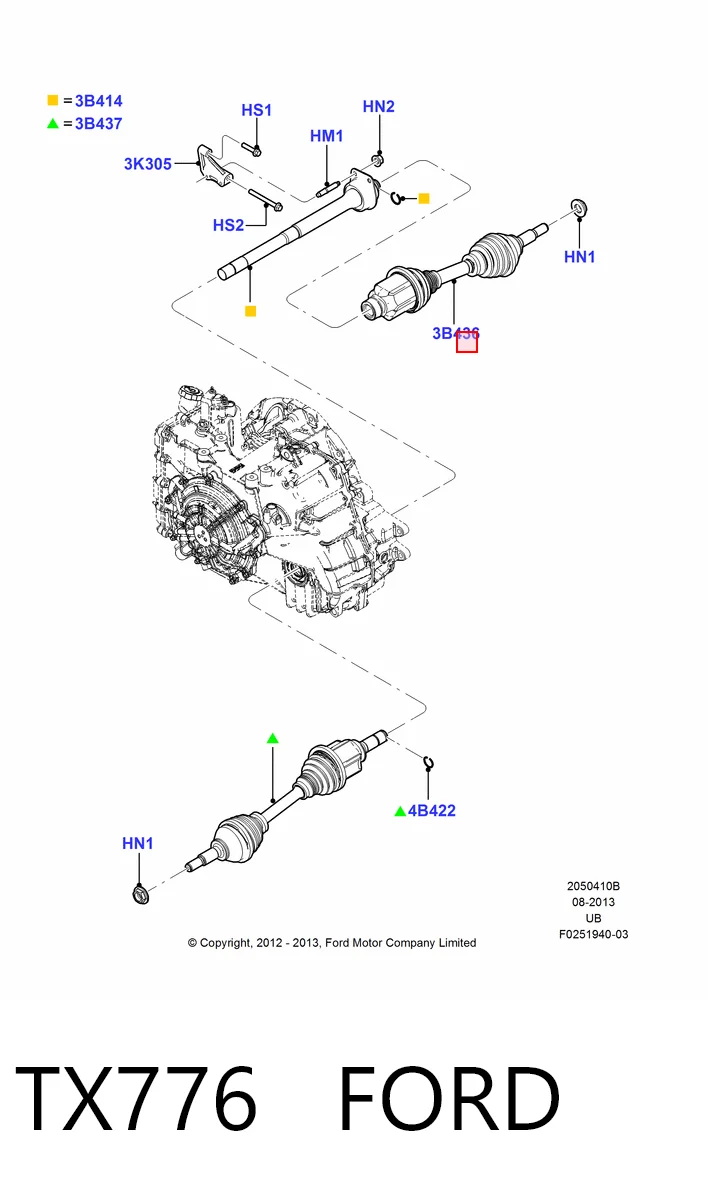 Привід правий Ford Explorer 