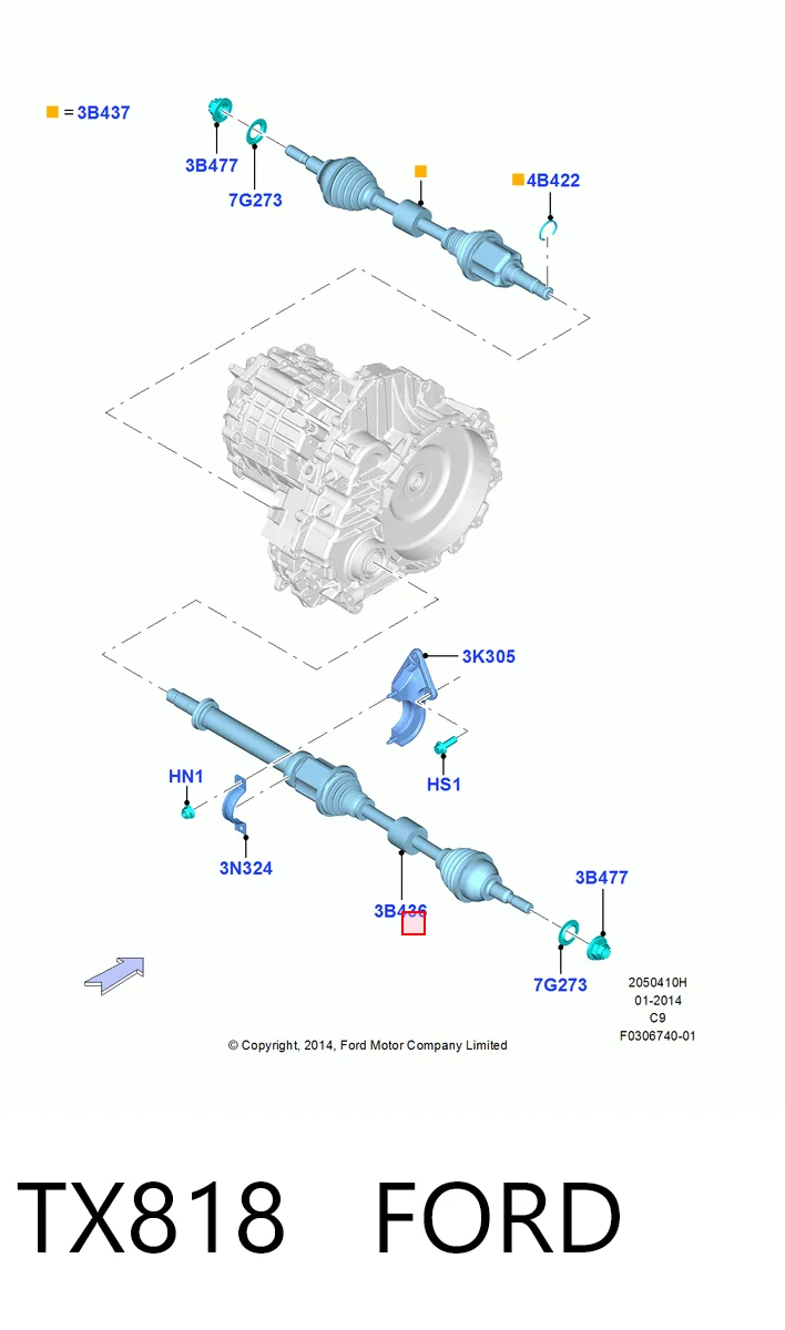 Привід правий DAC FD1157