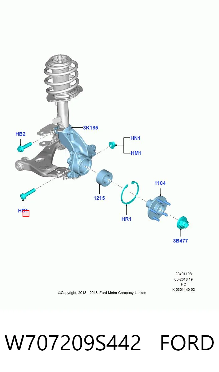 Купити HMPW707209S442 Hmpx Болт переднього важеля