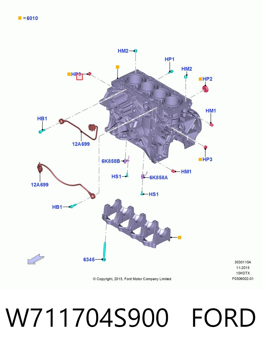 W711704S900 Ford 