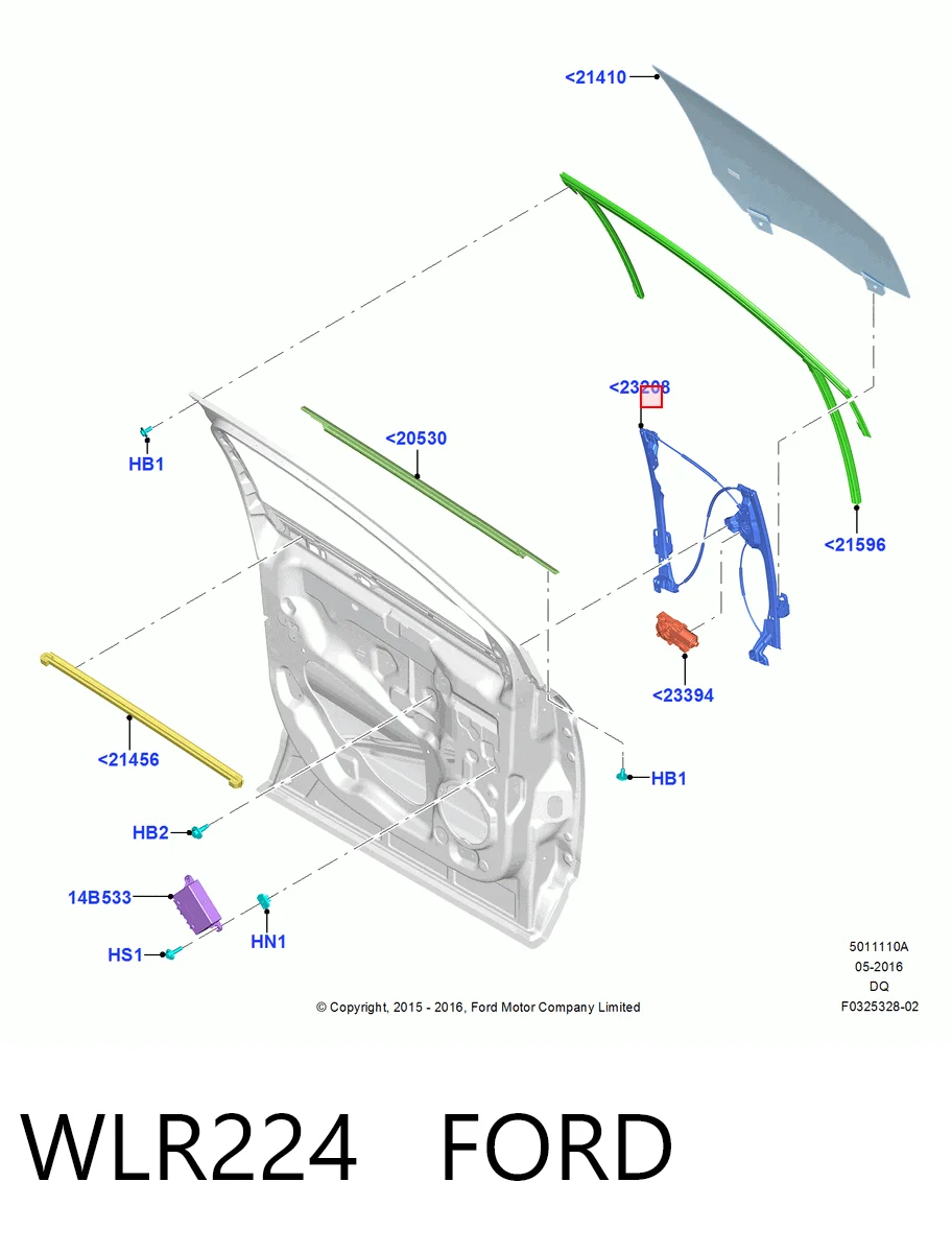 Купити Механізм склопідіймача двері передньої, правої Ford Edge II CD539