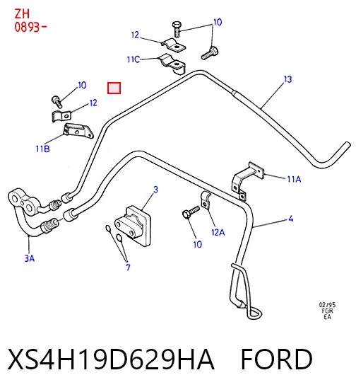 XS4H19D629HA Ford Компресор холодоагенту