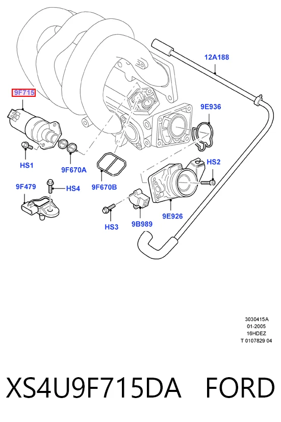 XS4U9F715DA Ford РХХ