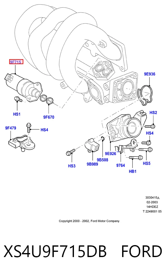 XS4U9F715DB Ford РХХ