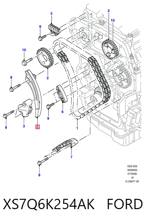 Башмак натягувача ланцюга ГРМ Cabu 331428 ціна, від 23.22 USD