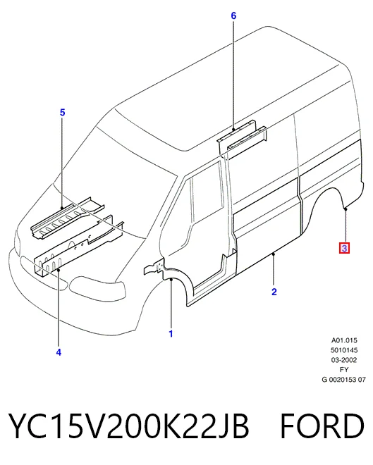YC15V200K22JB Ford