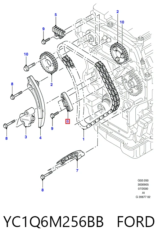 Заспокоювач ланцюга ГРМ Hmpx HMPYC1Q6M256BB ціна, від 4.37 USD