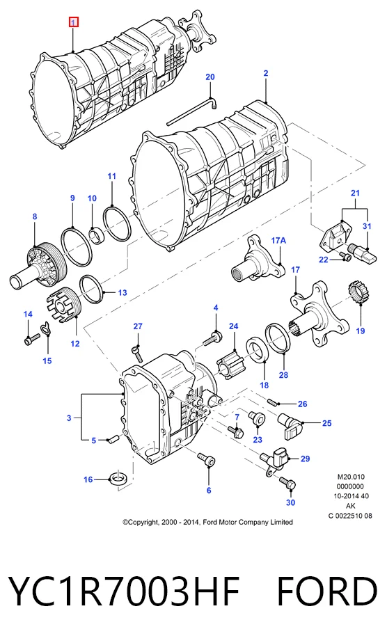 КПП в зборі Ford Transit V
