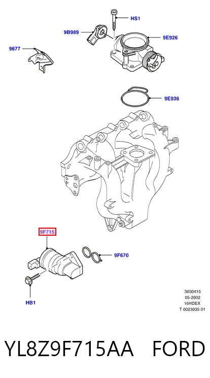 YL8Z9F715AA Ford РХХ