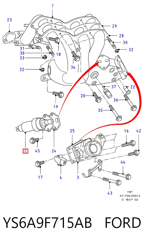Клапан холостого ходу Hmpx HMPYS6A9F715AB ціна, від 10.96 USD