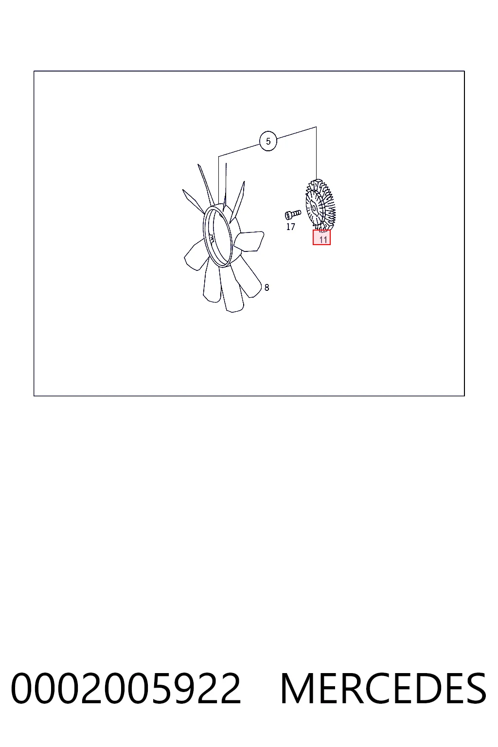 Вискомуфта вентилятора SV6048 Polcar