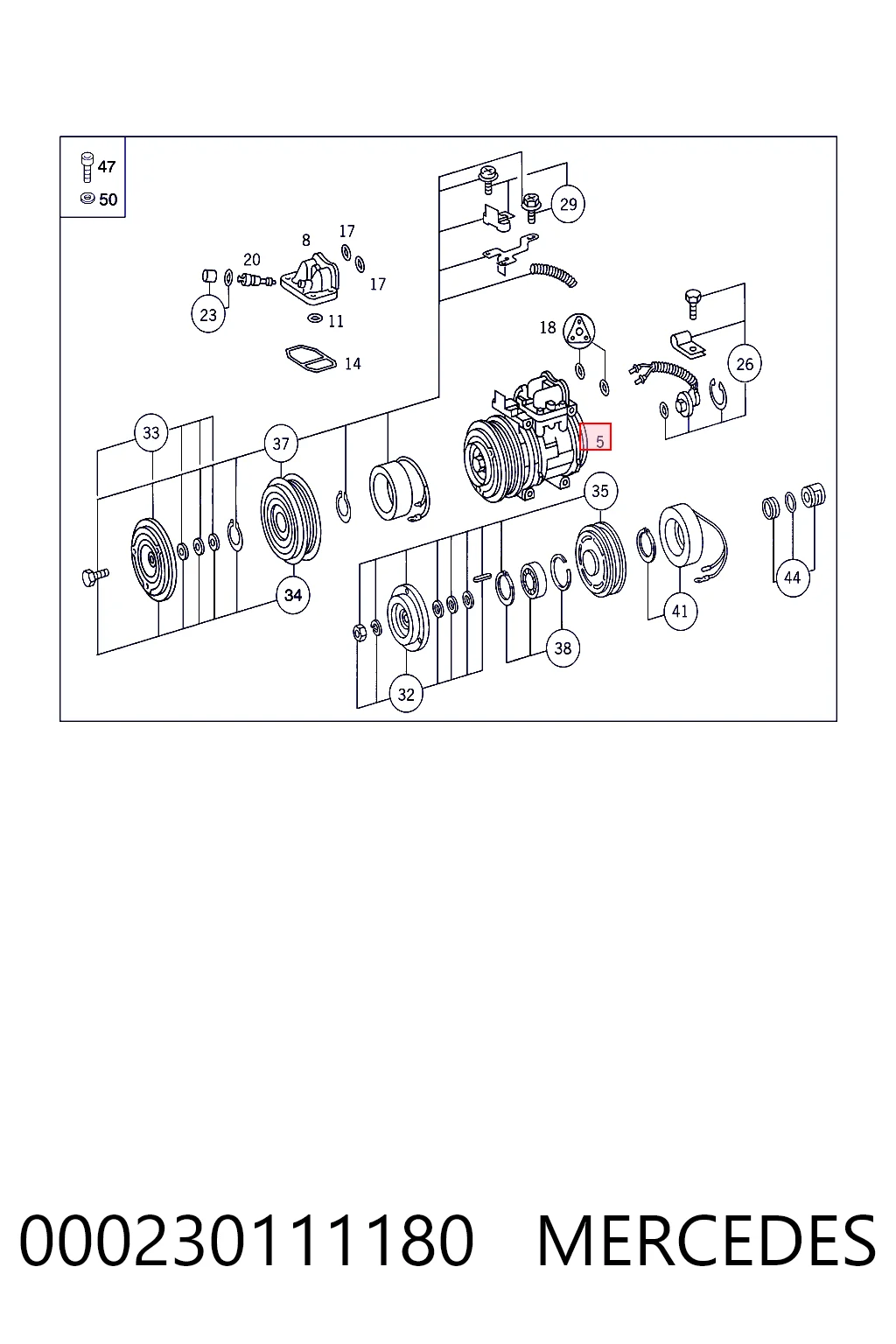 Компресор кондиціонера 4711228 Denso