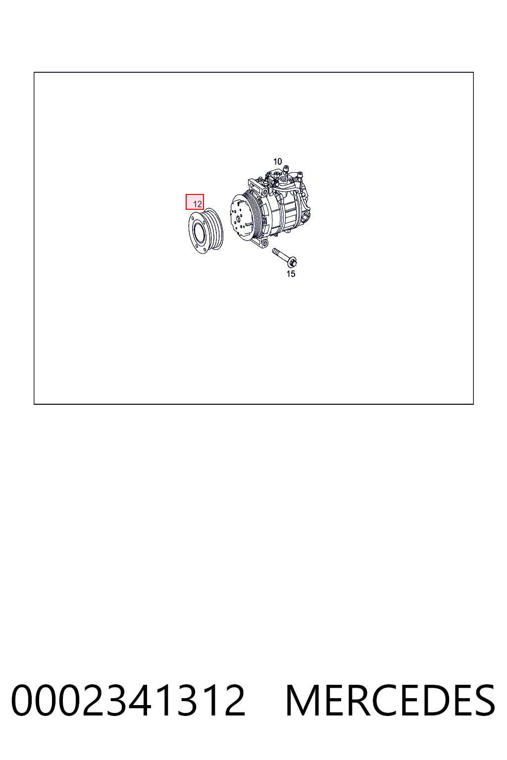 Шків компресора кондиціонера 4471906263 BMW