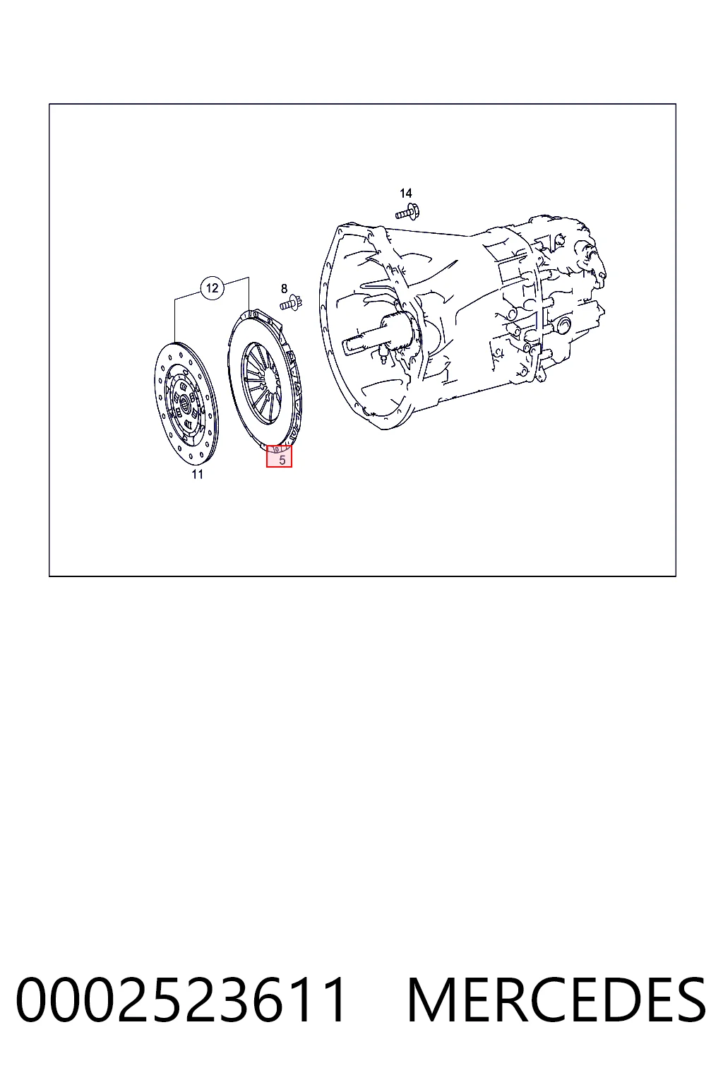 Пелюстковий кошик зчеплення Mercedes CLK купе (C209) (2002 - 2009) ціна, від 41.30 USD
