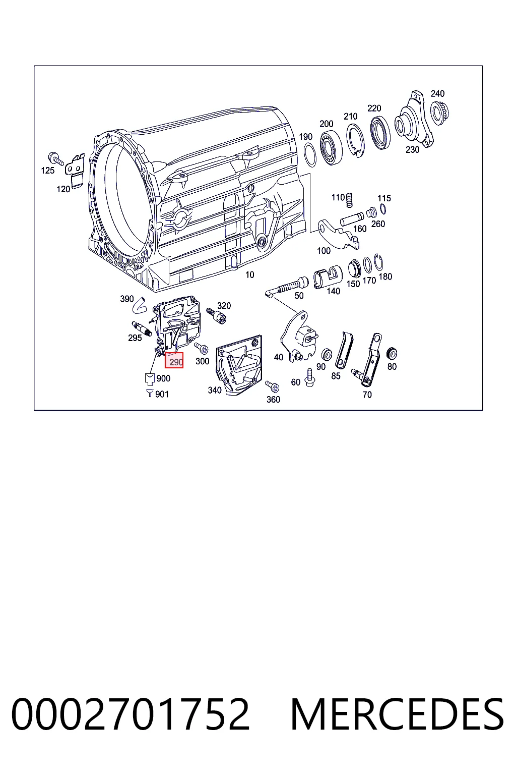 Модуль (ЕБУ) АКПП електронний A000270185288 Mercedes