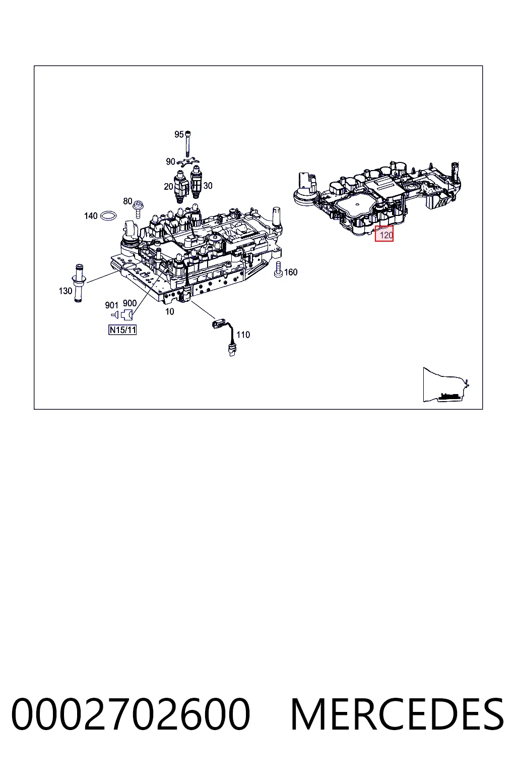 Електронна плата АКПП Mercedes A003446031088 ціна, від 95.29 USD