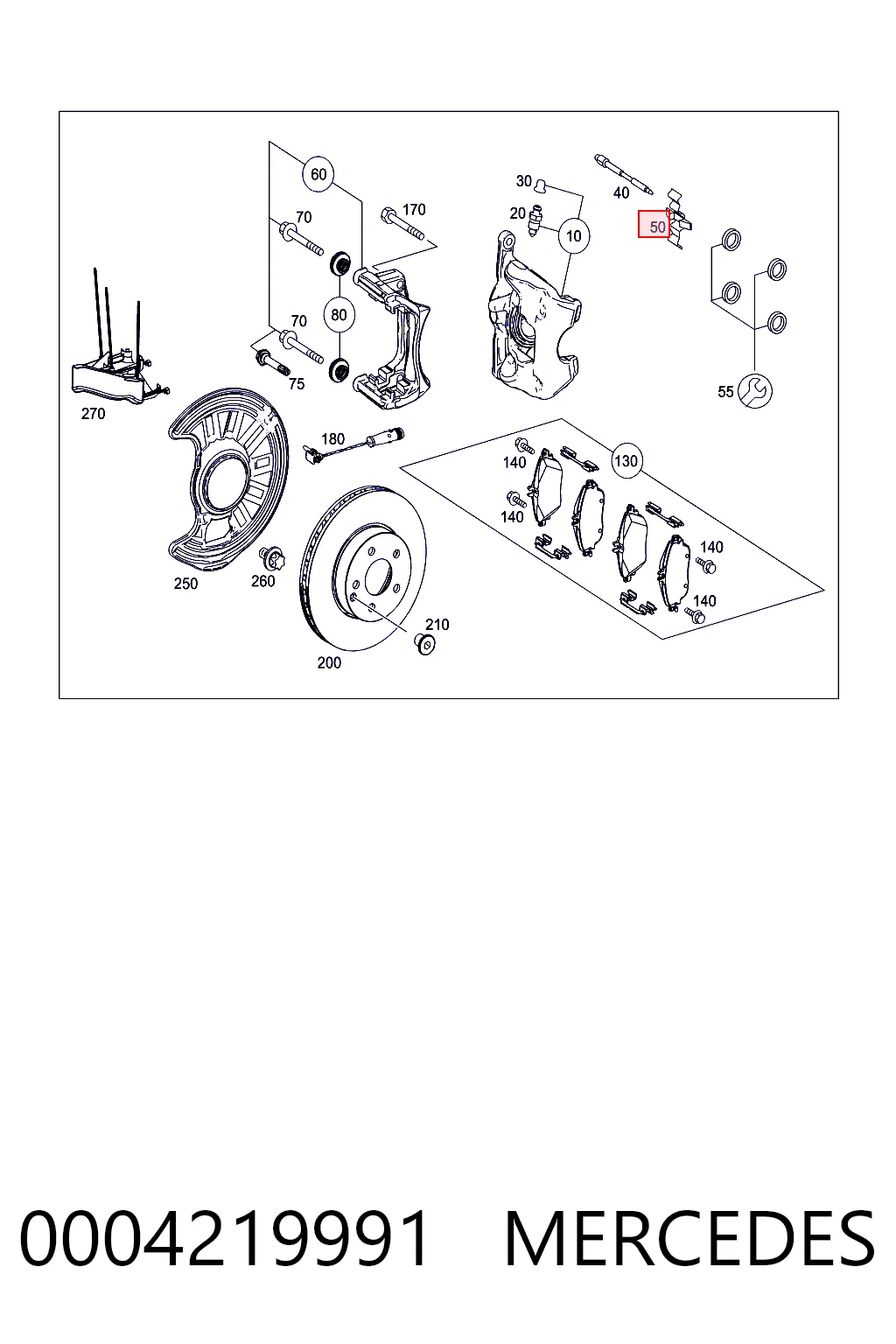 Комплект пружинок кріплення дискових колодок, передніх K68203108AA Fiat/Alfa/Lancia