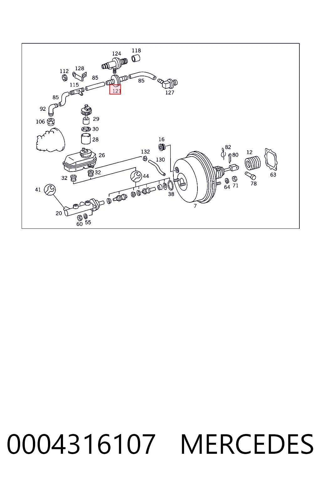 7700659282 Renault (RVI) Механізм стежить підсилювача