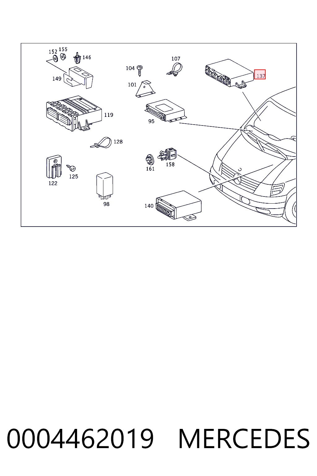 Блок комфорту на Mercedes V  638