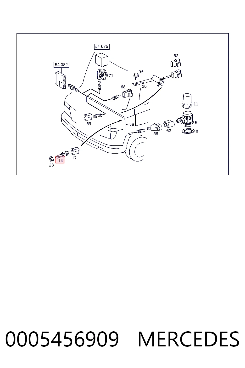Жабка тормозу 0501208141 ZF Parts