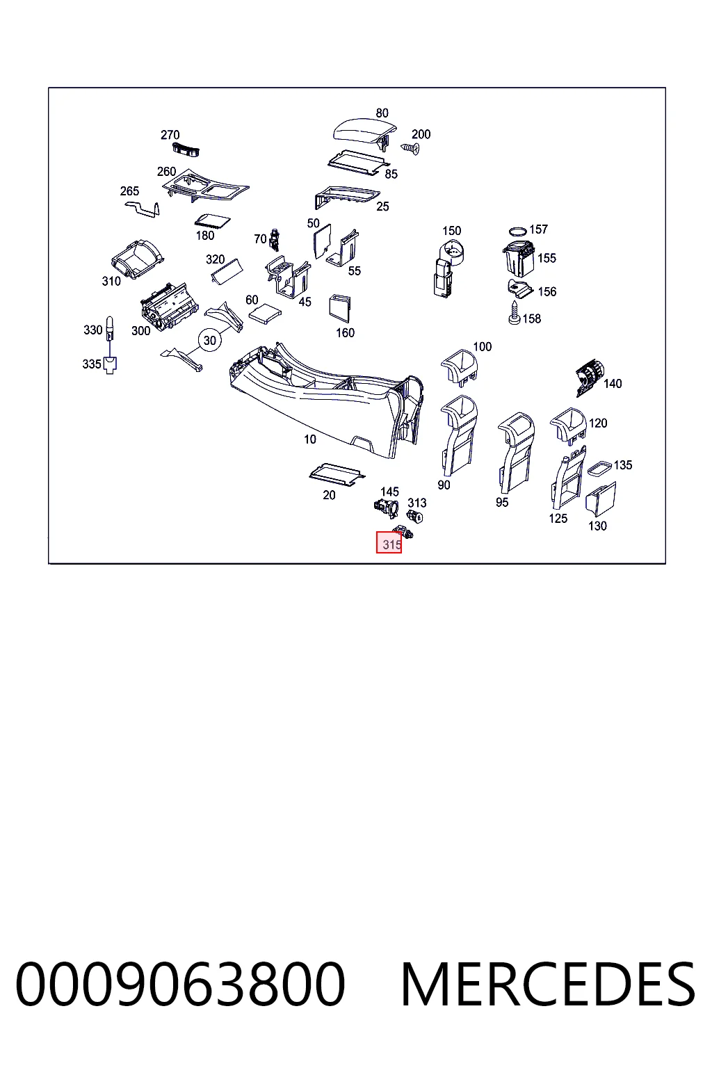 Купити Прикурювач Mercedes S  W221