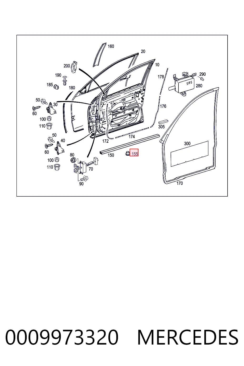 Кришка бачка омивача Mercedes E седан (W211) (2002 - 2008) ціна, від 1.81 USD